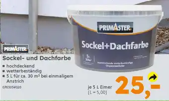 Globus Baumarkt PRIMASTER Sockel- und Dachfarbe Angebot