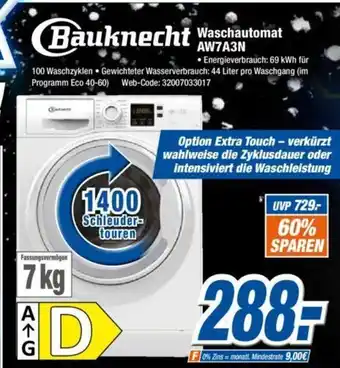 Expert Bauknecht Waschautomat AW7A3N Angebot