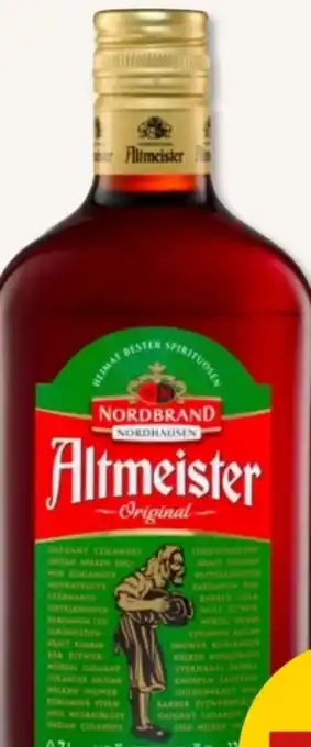 PENNY Nordbrand Nordhausen Altmeister Kräuterlikör Angebot