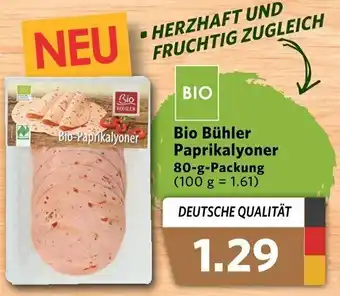 Combi Bio Bühler Paprikalyoner 80g Angebot