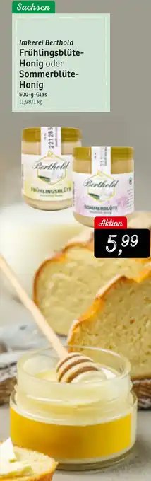 KONSUM Imkerei Berthold Frühlingsblüte Honig oder Sommerblüte Honig Angebot