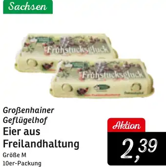 KONSUM Großenhainer Geflügelhof Eier aus Freilandhaltung Angebot