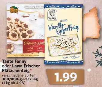 Combi Tante Fanny oder Lawa Frischer Plätzchenteig 300/400g Angebot