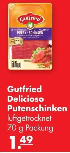 Handelshof Gutfried Delicioso Putenschinken 70 g Angebot