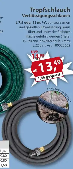 Sonderpreis Baumarkt Tropfschlauch Verflüssigungsschlauch Angebot