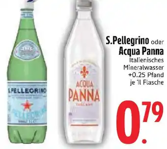 Edeka S.Pellegrino oder Acqua Panna Angebot