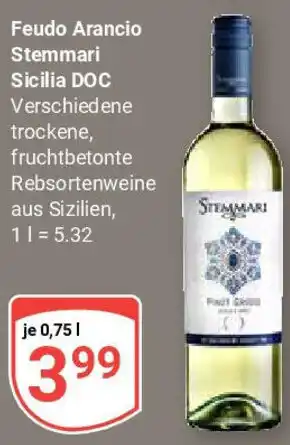 Globus Feudo Arancio Stemmari Sicilia DOC Angebot