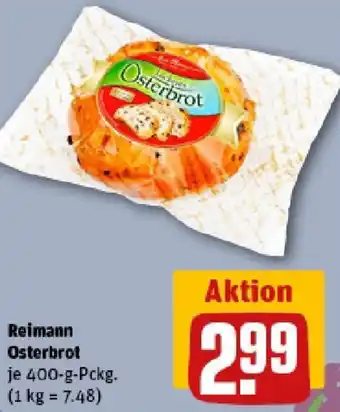 REWE Reimann Osterbrot Angebot