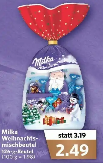 Combi Milka Weihnachtsmischbeutel 126g Beutel Angebot