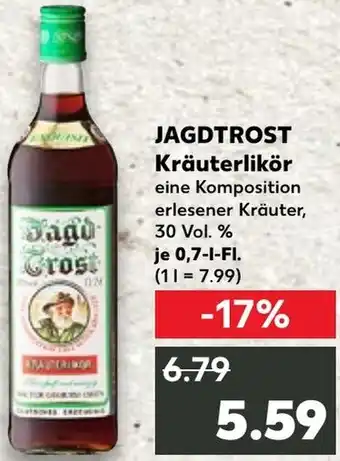 Kaufland JAGDTROST Kräuterlikör Angebot