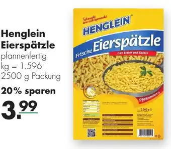 Handelshof Henglein Eierspatzle 2500 g Angebot