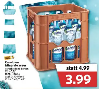 Combi Carolinen Mineralwasser 12x0,7/0,75L Angebot