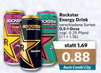 Combi Rockstar Energy Drink 0,5L Angebot