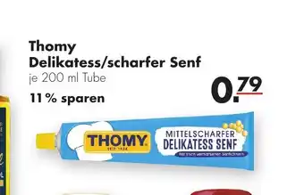 Handelshof Thomy Delikatess/ scharfer Senf 200 ml Angebot