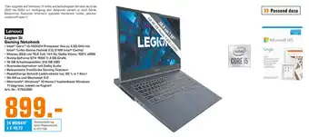 Saturn Lenovo Legion 5i Gaming Notebook Angebot