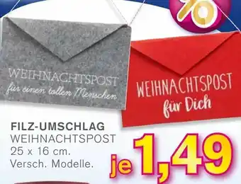 KODi Filz Umschlag Angebot