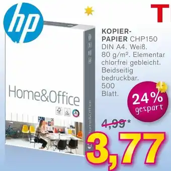 KODi HP Kopierpapier CHP150 DIN A4 Angebot