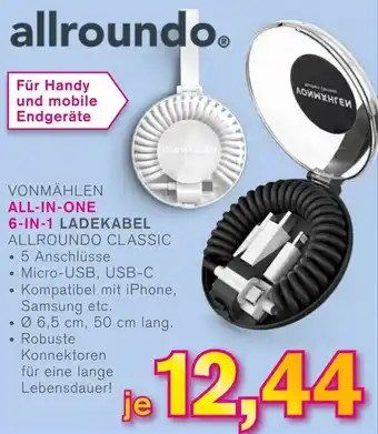 KODi Vonmählen All in One 6in1 Ladekabel Angebot