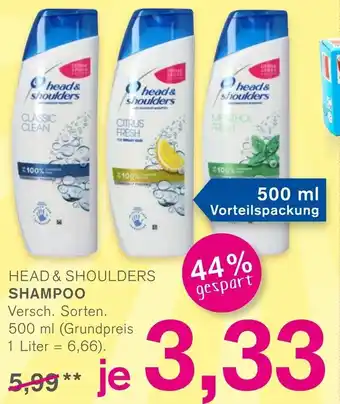 KODi Head & Shoulders Shampoo 500ml Angebot