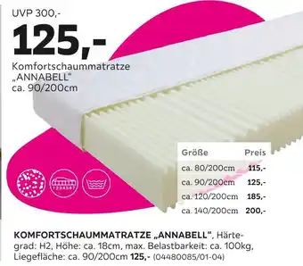 Mömax Komfortschaummatratze „annabell“ Angebot