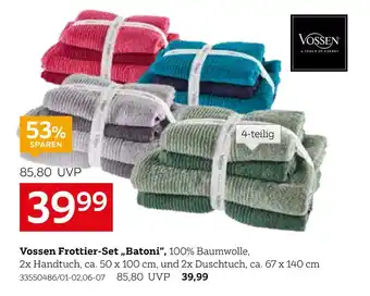 XXXLutz Vossen frottier-set „batoni“ Angebot