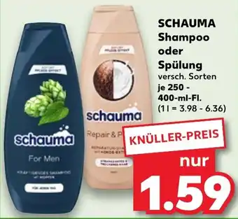 Kaufland SCHAUMA Shampoo oder Spülung Angebot
