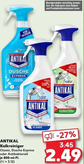 Kaufland ANTIKAL Kalkreiniger Angebot