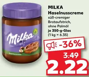 Kaufland MILKA Haselnusscreme Angebot