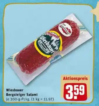 REWE PETZ Wiesbauer Bergsteiger Salami 300g Angebot