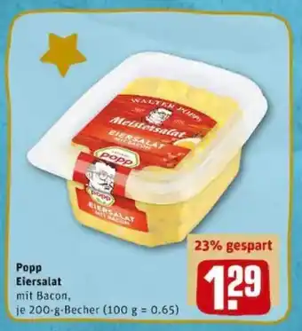 REWE PETZ Popp Eiersalat 200g Becher Angebot