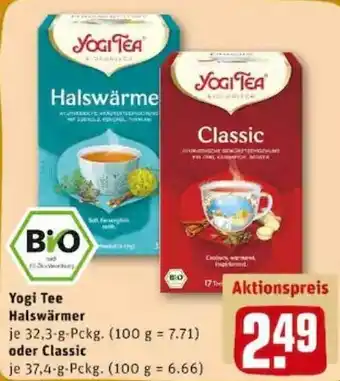 REWE PETZ Yogi Tea Halswärmer 32,3g oder Classic 37,4g Angebot