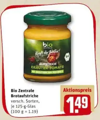 REWE PETZ Bio Zentrale Brotaufstriche 125g Angebot