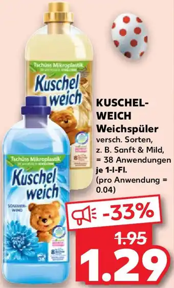Kaufland KUSCHEL- WEICH Weichspüler Angebot