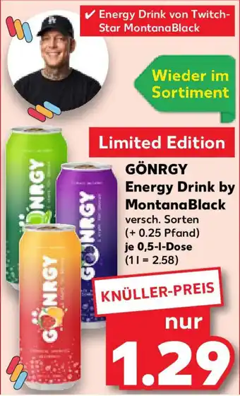 Kaufland GÖNRGY Energy Drink by Montana Black Angebot
