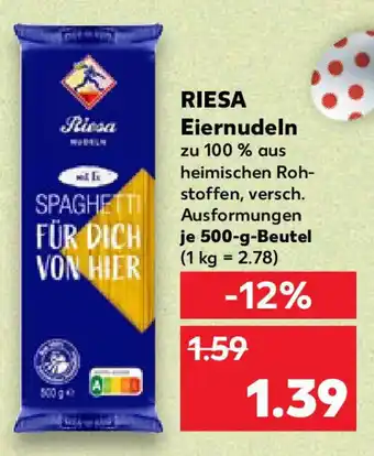 Kaufland RIESA Eiernudeln Angebot