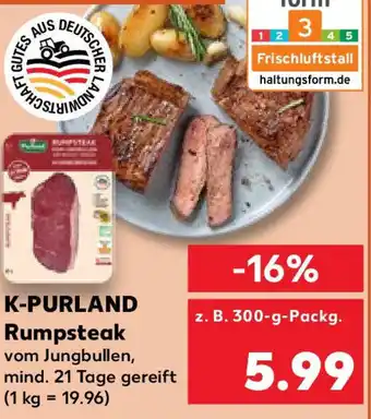 Kaufland K-PURLAND Rumpsteak Angebot
