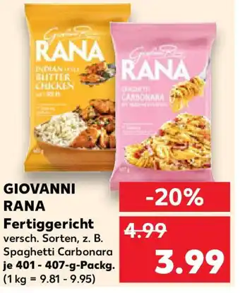 Kaufland GIOVANNI RANA Fertiggericht Angebot