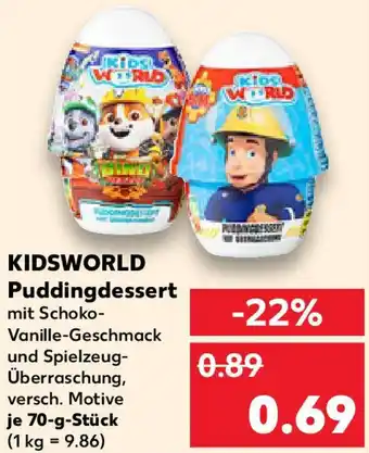 Kaufland KIDSWORLD Puddingdessert Angebot
