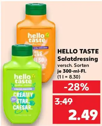 Kaufland HELLO TASTE Salatdressing Angebot