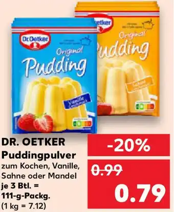 Kaufland DR. OETKER Puddingpulver Angebot