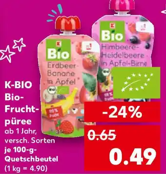 Kaufland K-BIO Bio- Frucht- püree Angebot