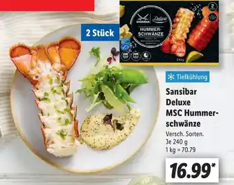 Lidl Sansibar Deluxe MSC Hummer- schwänze Angebot