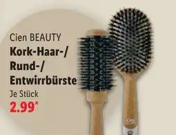 Lidl Cien BEAUTY Kork-Haar-/ Rund-/ Entwirrbürste Angebot