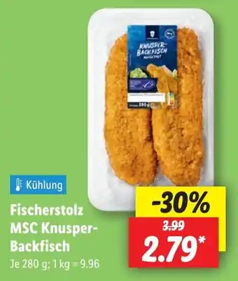 Lidl Fischerstolz MSC Knusper- Backfisch Angebot