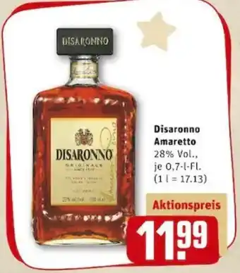 REWE PETZ Disaronno Amaretto 0,7L Angebot