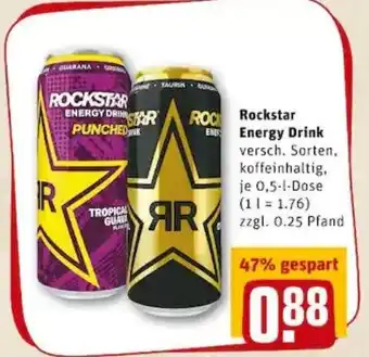 REWE PETZ Rockstar Energy Drink 0,5L Angebot