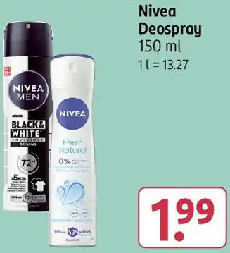 Rossmann Nivea Deospray Angebot