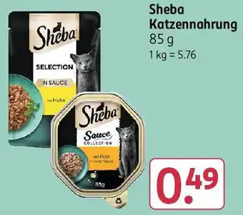 Rossmann Sheba Katzennahrung Angebot