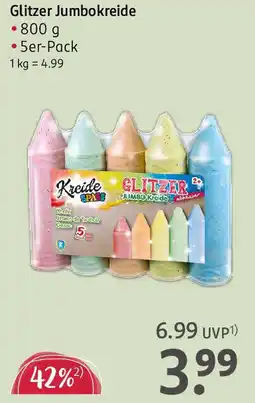 Rossmann Glitzer Jumbokreide Angebot