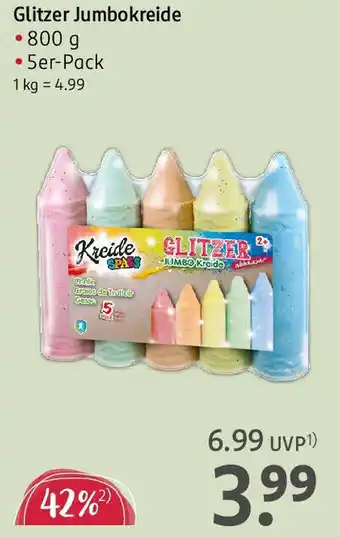 Rossmann Glitzer Jumbokreide Angebot